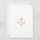Elegante Bloemeng Cherub Save-the-Date Kaart (Achterkant)