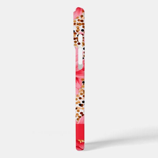 Elegante bloemengelukzaligheid Case-Mate iPhone case (Achterkant / Links)