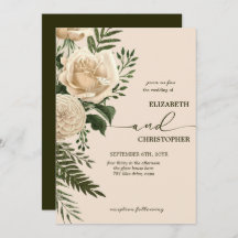 Elegante Bloemengroen en Cream Bouquets bruiloft