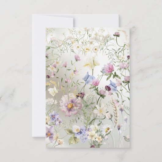 Elegante bloemenherfst bruiloft dank u kaarten (Achterkant)