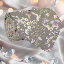 Elegante bloemenherfst bruiloft stropdas