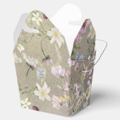 Elegante bloemenherfstbruiloft bedankdoosjes (Geopend)