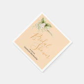 Elegante Bloemenhoek Vrijgezellenfeest Sjabloon Servet (Hoek)