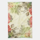 Elegante  bloemenkeukenhanddoek theedoek (Verticaal)