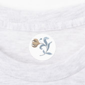 Elegante  bloemenkleding labels (Aangebracht)