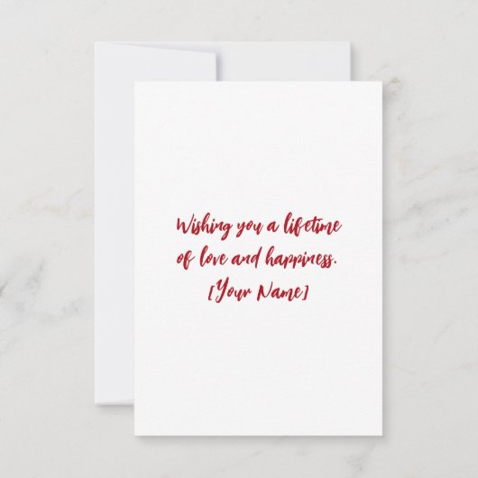 Elegante Bloemenkrans bruiloft gefeliciteerd Kaart (Achterkant)