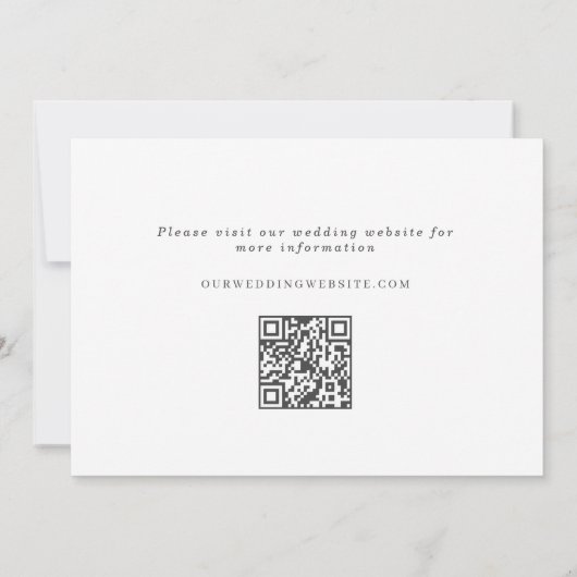 Elegante Bloemenkrans Monogram Foto Save The Date (Achterkant)