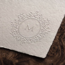 Elegante bloemenkrans monogram trouw