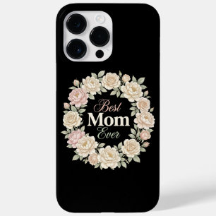 Elegante bloemenkranse Beste Moeder Ooit Case-Mate iPhone 14 Pro Max Hoesje