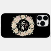 Elegante bloemenkranse Beste Moeder Ooit Case-Mate iPhone Case (Achterkant (horizontaal))