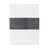 Elegante bloemenkrijtbord rustieke bruiloft monogr uitnodigingen wikkel (Achterkant Voorbeeld)