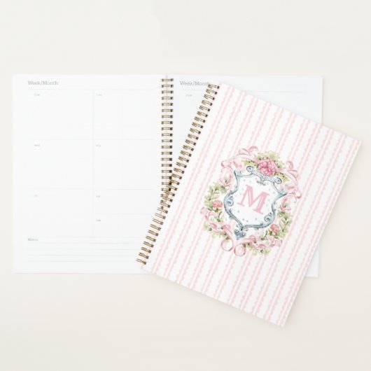 Elegante bloemenkroon planner (Display)