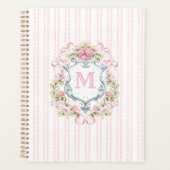 Elegante bloemenkroon planner (Voorkant)