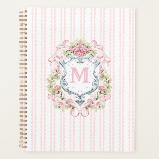 Elegante bloemenkroon planner (Voorkant)