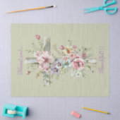 Elegante Bloemenkruis gezegend en dankbaar!!! Tissuepapier (Craft)