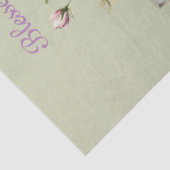 Elegante Bloemenkruis gezegend en dankbaar!!! Tissuepapier (Detail)