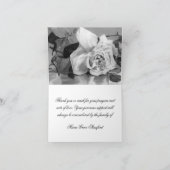 Elegante Bloemenkruis Uitvaart Dank u kaart (Binnen)