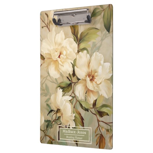 Elegante bloemenkunst klembord (Links)