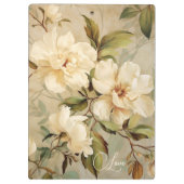 Elegante bloemenkunst  klembord (Achterkant)