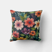 Elegante bloemenkussen kussen (Achterkant)