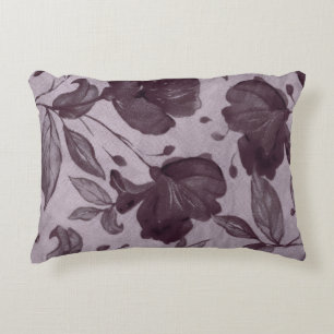 Elegante bloemenkussen van fleece voor middernacht accent kussen