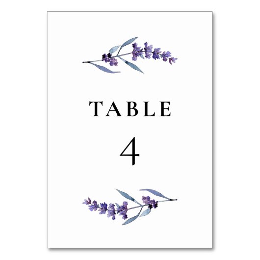 Elegante bloemenlavendel kaart (Achterkant)
