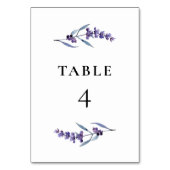 Elegante bloemenlavendel kaart (Voorkant)