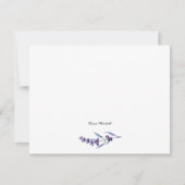 Elegante bloemenlavendel notitiekaartje (Voorkant)