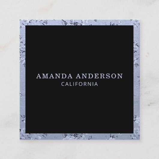 Elegante bloemenlavendel | VISITEKAARTJE (Voorkant)