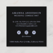 Elegante bloemenlavendel | VISITEKAARTJE (Achterkant)