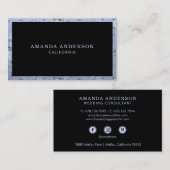 Elegante  bloemenlavendel | VISITEKAARTJE (Voorkant / Achterkant)