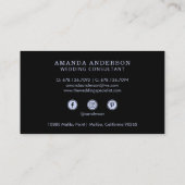 Elegante  bloemenlavendel | VISITEKAARTJE (Achterkant)