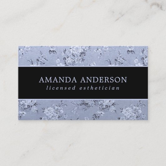 Elegante  bloemenlavendel | VISITEKAARTJE (Voorkant)