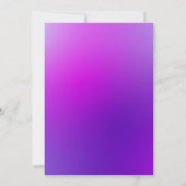 Elegante Bloemenliefde Blauwe Orchideeën Bruiloft Kaart (Achterkant)