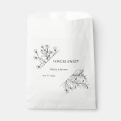 Elegante Bloemenliefde is een zoete bruiloft Bedankzakje (Voorkant)