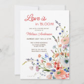 Elegante Bloemenliefde is in Bloom Vrijgezellenfee Kaart (Voorkant)