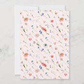 Elegante Bloemenliefde is in Bloom Vrijgezellenfee Kaart (Achterkant)