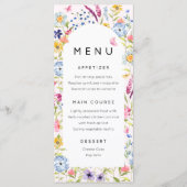 Elegante Bloemenliefde staat in Bloom Menu (Voorkant)