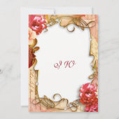 Elegante bloemenlijst Boho bruidsdouche uitnodigin Kaart (Achterkant)