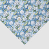 Elegante bloemenlotusbloemen betegeld tissuepapier (Detail)