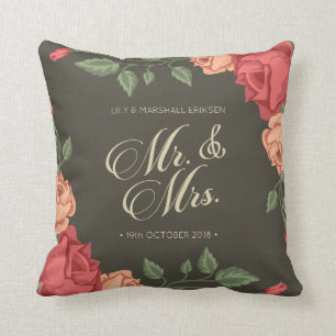 Elegante BloemenM. & Mevr. Wedding   Sierkussen
