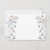 Elegante bloemenmaaltijden RSVP kaartje (Achterkant)