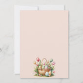 Elegante Bloemenmand Easter Brunch Egg Hunt Kaart (Achterkant)