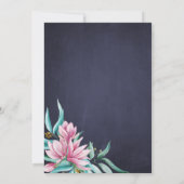 Elegante bloemenmetselaar jar marine verjaardagsfe kaart (Achterkant)