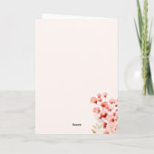 Elegante bloemenmoeder Happy Mothers Day Kaart (Achterkant)