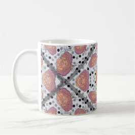 Elegante bloemenmok   koffiemok