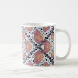 Elegante bloemenmok   koffiemok