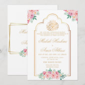 Elegante Bloemenmoskee Goud Islamitische islamitis Kaart (Voorkant / Achterkant)