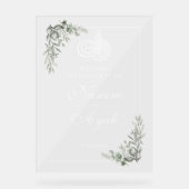 Elegante bloemenmoslim islamitische Arabische part Acryl Bord (Voorkant)