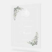 Elegante bloemenmoslim islamitische Arabische part Acryl Bord (Hoek)